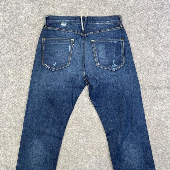 Selvedge Jeans Womens 25 Dark Blue 3X1 NYC Denim Skinny USA Selvedge - Picture 11 of 12